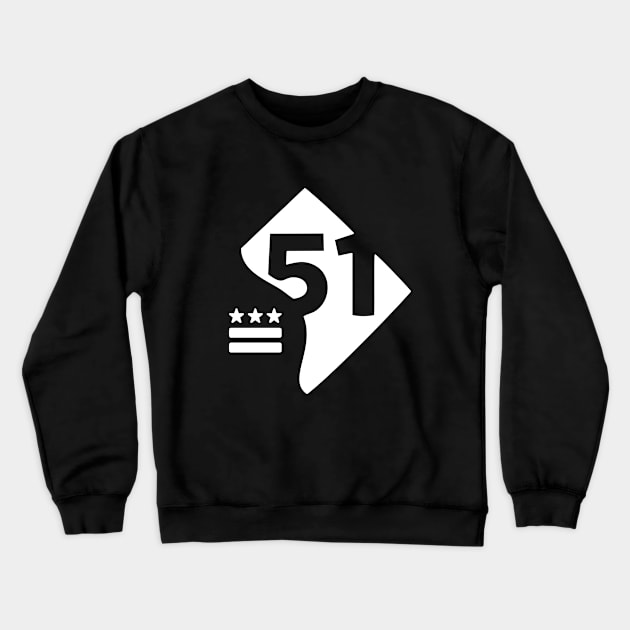 DC STATEHOOD (small) Crewneck Sweatshirt by OF THIS CITY